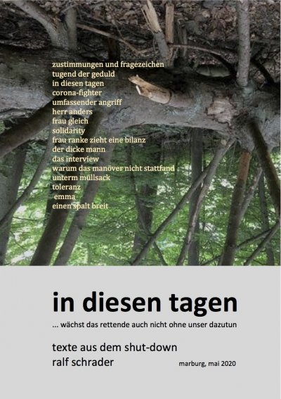 'in diesen tagen… wächst das rettende auch nicht ohne unser dazutun'-Cover