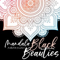 Mandala Malbuch für Erwachsene - Black Beauties - Ausmalbücher für Erwachsene | Schwarzer Hintergrund | Stressabbau | Meditation | kreative Entspannung - Musterstück Grafik