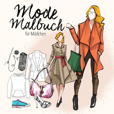 'Mode Malbuch für Mädchen'-Cover