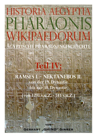 'Cover von Historia Aegyptia Pharaonis Wikipaedorum, Teil IV'-Cover