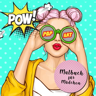 'Cover von Malbuch für Mädchen Pop Art'-Cover