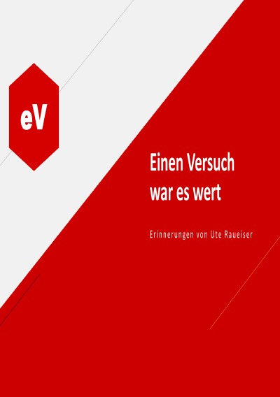 'Cover von e. V. Einen Versuch war es wert'-Cover