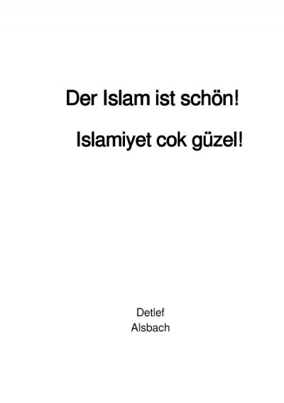 'Der Islam ist schön!'-Cover