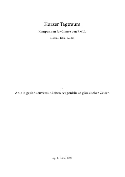 'Cover von Kurzer Tagtraum'-Cover