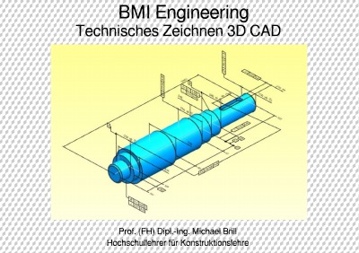 'Technisches Zeichnen 3D CAD'-Cover