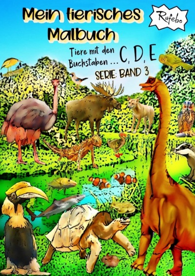 'Cover von Mein tierisches Malbuch'-Cover