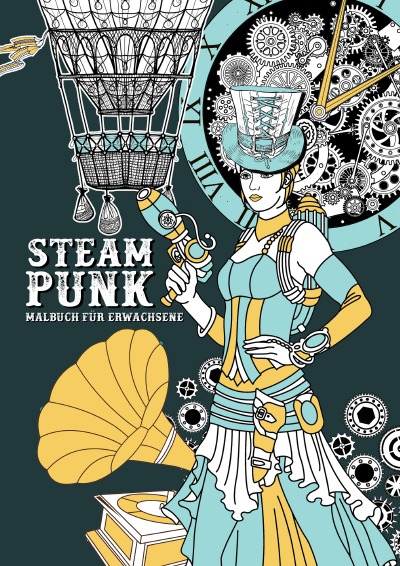 'Steampunk – Malbuch für Erwachsene'-Cover