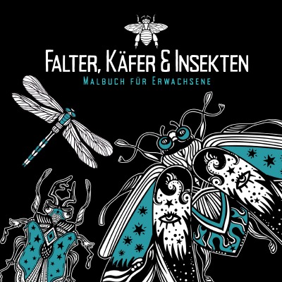 'Falter, Käfer und Insekten – Malbuch für Erwachsene'-Cover