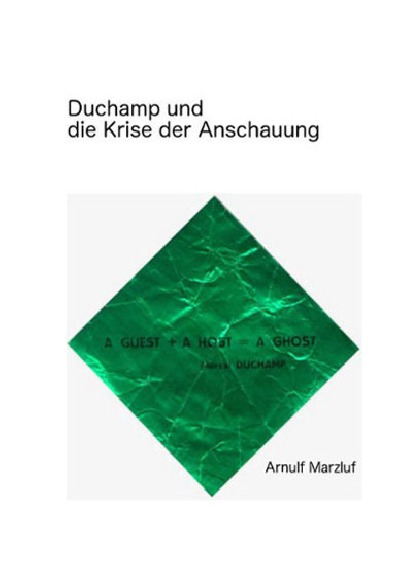 'Duchamp und die Krise der Anschauung'-Cover