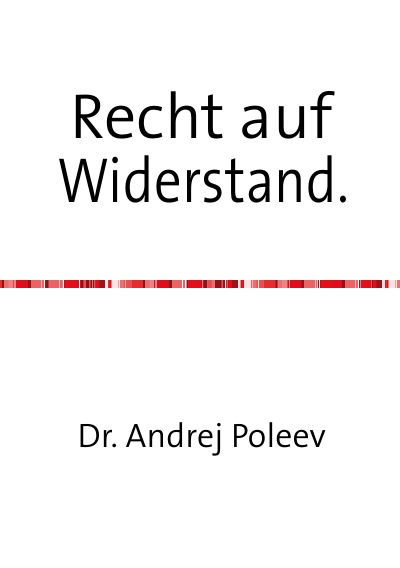 'Cover von Recht auf Widerstand.'-Cover