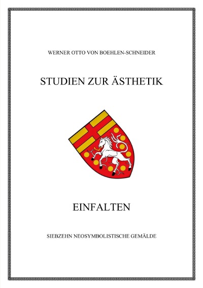 'Cover von Einfalten. Siebzehn Neosymbolistische Gemälde'-Cover