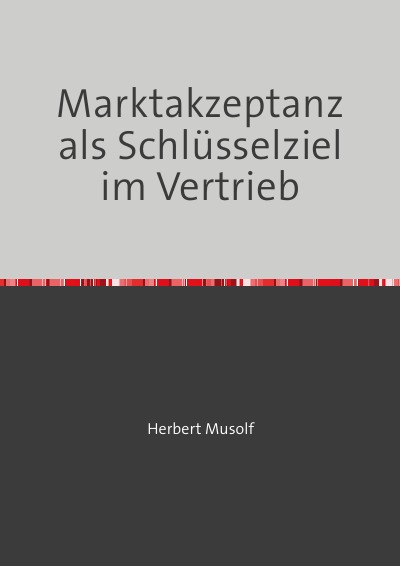 'Marktakzeptanz als Schlüsselziel im Vertrieb'-Cover