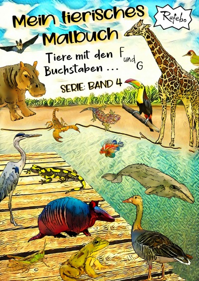 'Cover von Mein tierisches Malbuch'-Cover
