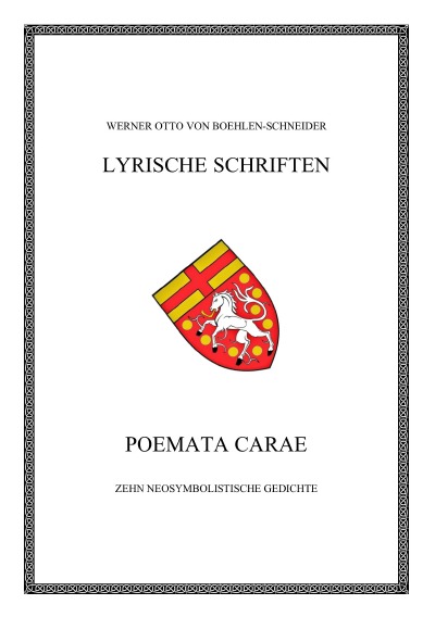 'Cover von Poemata Carae'-Cover