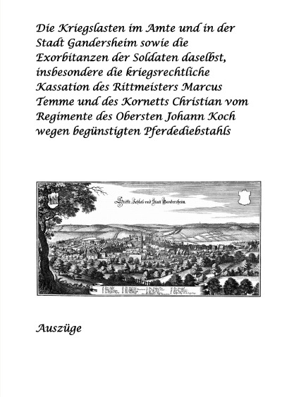 'Kriegslasten und Pferdediebstahl-30jähriger Krieg'-Cover