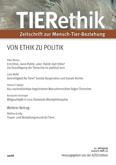 'Cover von TIERethik (12. Jahrgang 2020/2)'-Cover