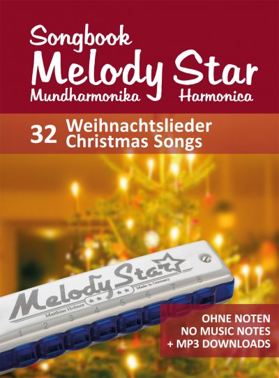 'Cover von Liederbuch für die Melody Star Mundharmonika – 32 Weihnachtslieder – Christmas Songs'-Cover