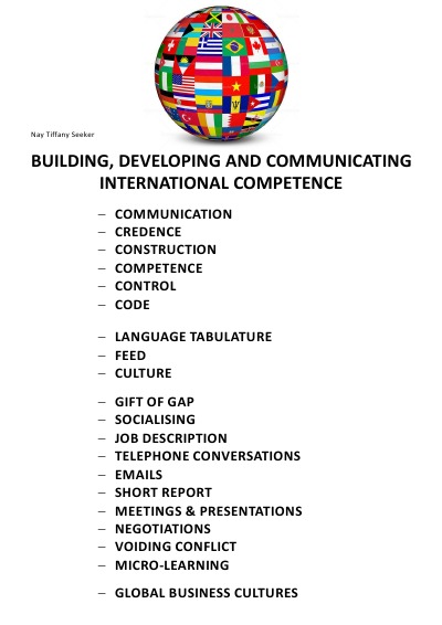 'BUILDING, DEVELOPING AND COMMUNICATING INTERNATIONAL COMPETENCE – „DON’T CUT-OFF YOUR CUTTING EDGE“'-Cover