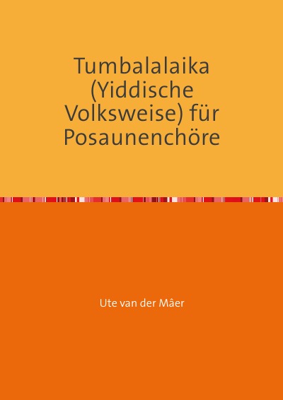 'Cover von Tumbalalaika (Yiddische Volksweise) für Posaunenchöre'-Cover