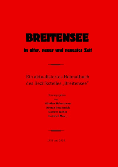 'Breitensee in alter, neuer und neuester Zeit'-Cover