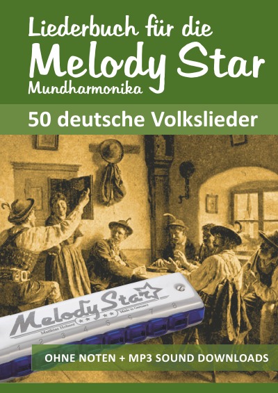 'Liederbuch für die Melody Star Mundharmonika – 50 deutsche Volkslieder'-Cover