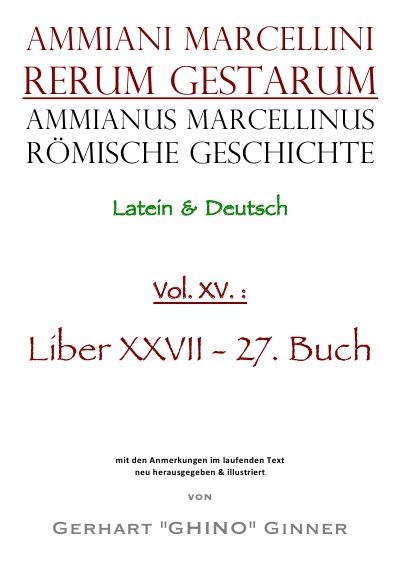 'Ammianus Marcellinus Römische Geschichte XV.'-Cover