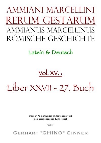 'Cover von Ammianus Marcellinus Römische Geschichte XV.'-Cover
