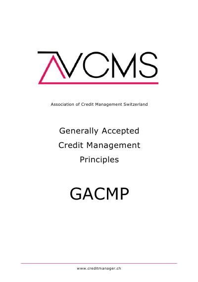 'Generally Accepted Credit Management Principles'-Cover
