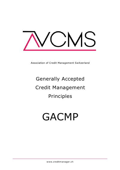 'Cover von Generally Accepted Credit Management Principles'-Cover