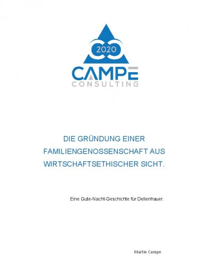 'Die Gründung einer Familiengenossenschaft aus wirtschaftsethischer Sicht.'-Cover