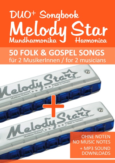 'Cover von Melody Star Duo+ Songbook – 50 Folk & Gospel Songs für 2 MusikerInnen / for 2 musicians'-Cover