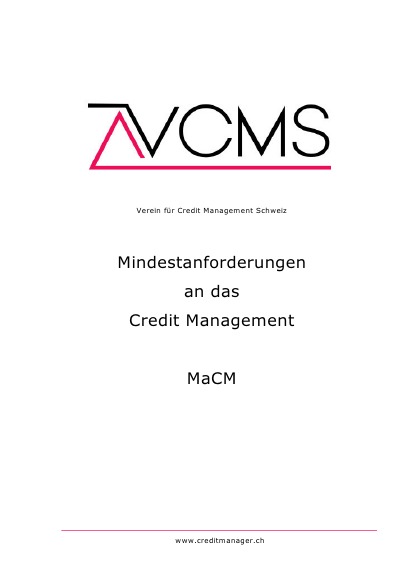 'Mindestanforderungen an das Credit Management'-Cover