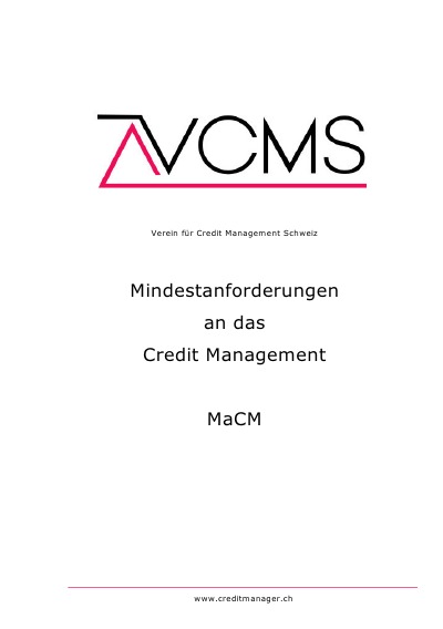 'Cover von Mindestanforderungen an das Credit Management'-Cover