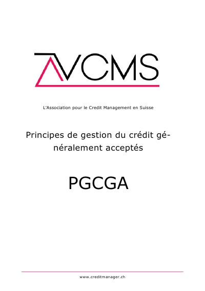 'Cover von Principes de gestion du crédit gé-néralement acceptés'-Cover
