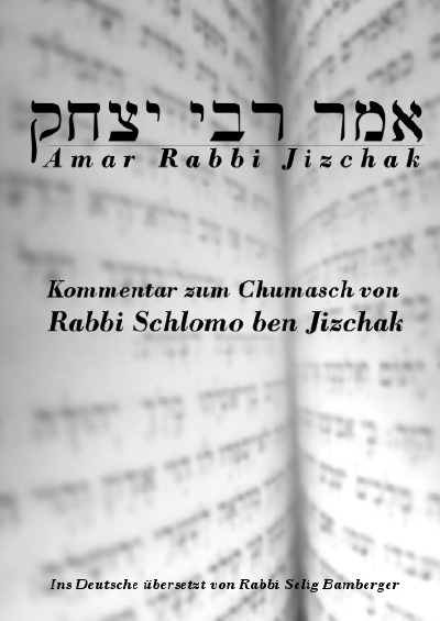 'Amar Rabbi Jizchak'-Cover