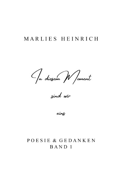 'Cover von In diesem Moment sind wir eins'-Cover