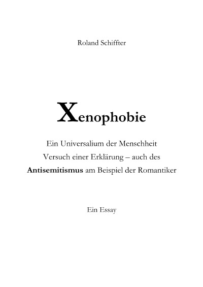 'Xenophobie'-Cover