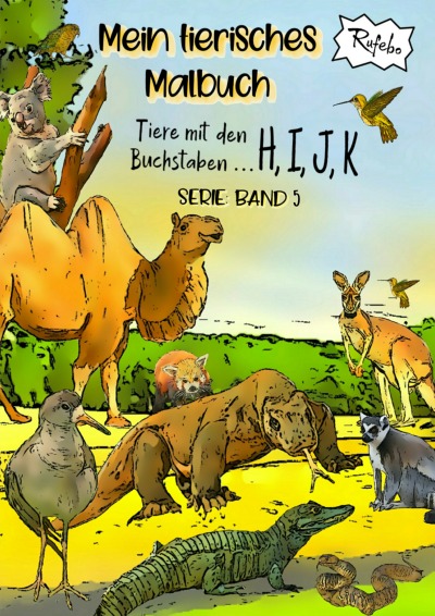 'Cover von Mein tierisches Malbuch'-Cover