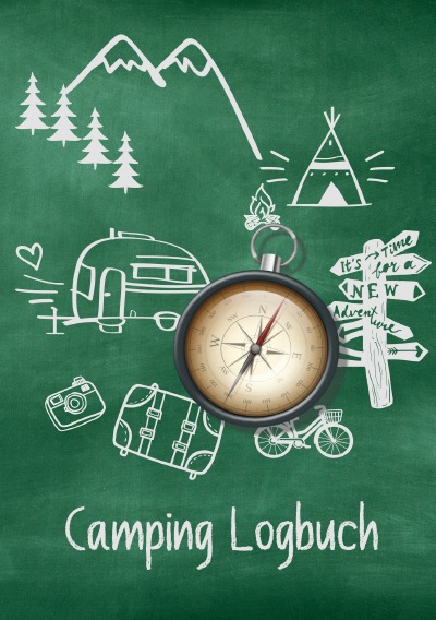 'Camping Logbuch: Wohnwagen Reisetagebuch – Camper Wohnmobil Reise Logbuch'-Cover