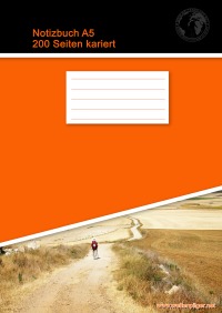 Notizbuch A5 200 Seiten kariert (Hardcover Orange) - Christian Brondke