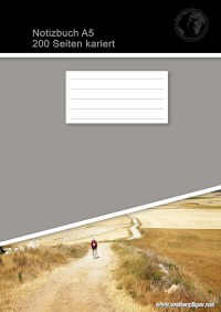 Notizbuch A5 200 Seiten kariert (Hardcover Grau) - Christian Brondke