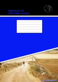 Notizbuch A5 200 Seiten kariert (Softcover Blau) - Christian Brondke