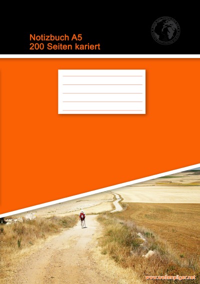 'Cover von Notizbuch A5 200 Seiten kariert (Softcover Orange)'-Cover