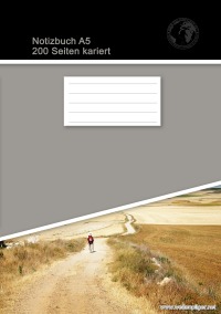 Notizbuch A5 200 Seiten kariert (Softcover Grau) - Christian Brondke