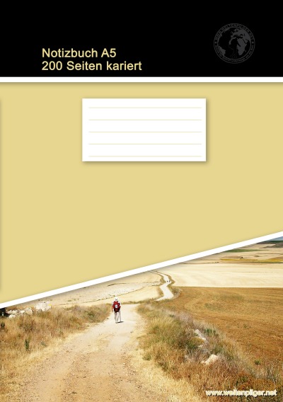 'Notizbuch A5 200 Seiten kariert (Softcover Khaki)'-Cover