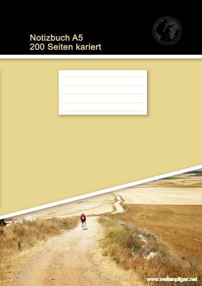 'Cover von Notizbuch A5 200 Seiten kariert (Softcover Khaki)'-Cover