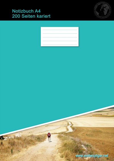 'Cover von Notizbuch A4 200 Seiten kariert (Hardcover Petrol)'-Cover