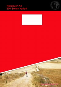 Notizbuch A4 200 Seiten kariert (Hardcover Rot) - Christian Brondke