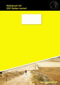 Notizbuch A4 200 Seiten kariert (Hardcover Gelb) - Christian Brondke