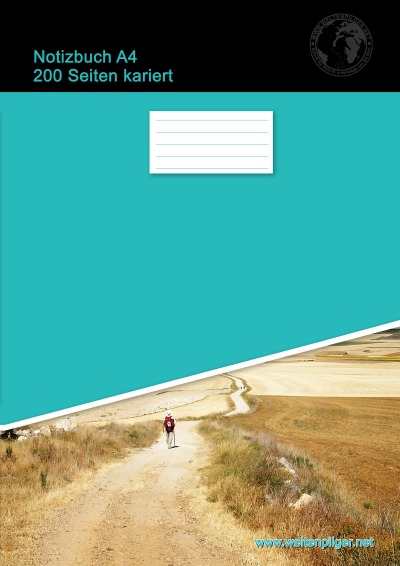 'Cover von Notizbuch A4 200 Seiten kariert (Softcover Petrol)'-Cover